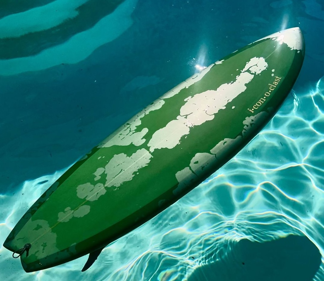 Handcrafted surfboard by Mike Wallace